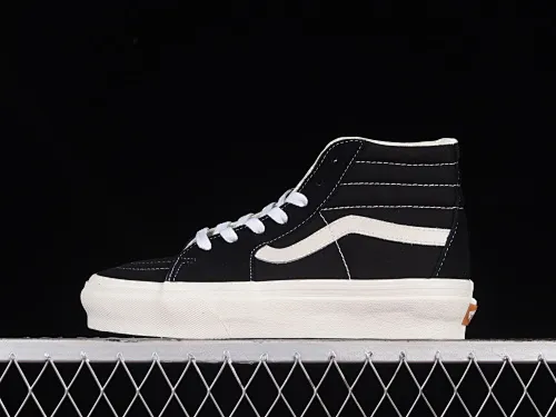 All categories Vans Vans series Vans Hi Vans high-top Vans SK8-Hi VR3 Vans official classic black and white simple casual canvas shoes VN0005UN1KP